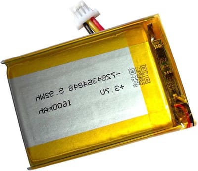 Oplaadbare Batterij - Vervangende Batterij LiPo - Gaming Muis - Ingebouwde Veiligheidsfuncties - 1600mAh - Zwart