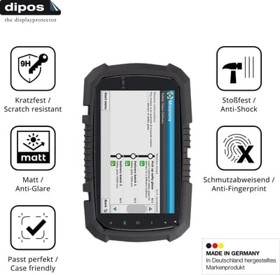 dipos – 2x Matte Pantserfolie geschikt voor Topicon MDT765 | 9H Screenprotector