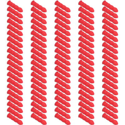 100 stuks Kit Besparende Dop Open Kitkoker Afdichtend Bewarend Latex Kit Dop Bespaarder red