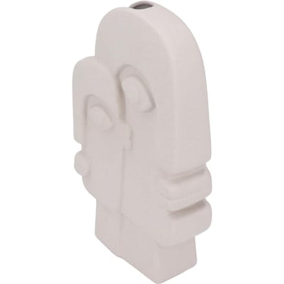 Gezichtskunst Vaas Scandinavische Stijl Artistiek Gezicht Keramische Embryo Vaas Droogbloemenvaas Ornament Huis gray