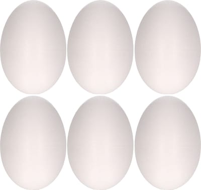 Piepschuim hobby vorm - 20x - ei - 4,5 cm - DIY knutsel figuren om te versieren - paasei