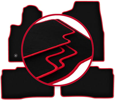 CARLUX-RED automatten voor: Ford Explorer MK6 ST-Line pick-up (2019-)