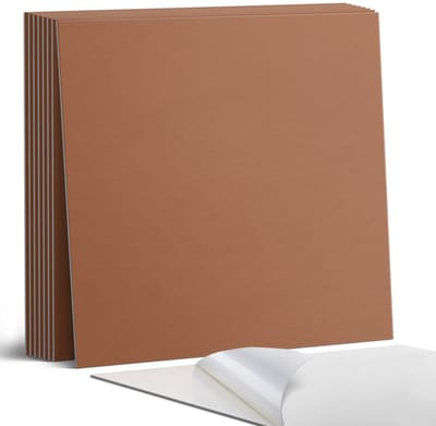Coloray Plaktegels - Bruin Portugese Tegels - 30 cm x 30 cm - Bruin Plaktegels - 9 stuks - Vierkant PVC Tegels - Plaktegels Keuken - Zelfklevende Vloertegels - Vinyltegels Vloer Zelfklevend - Zelfklevende Tegels