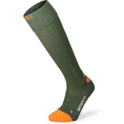 Lenz Verwarmde Sokken 4.1 - Groen/Orange - 39-41 - (Excl. Accu's)