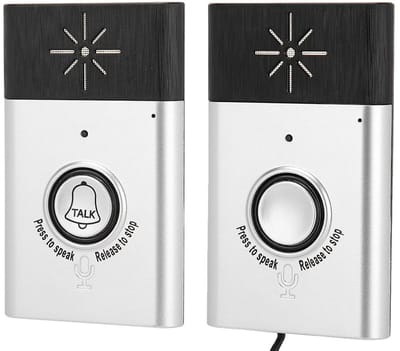 Dailygoody - Draadloze Deurbel - Mini Draagbare Intercom - Eenvoudig Te Installeren - Draadloos Systeem - Voor Thuis en Kantoor - Compact Ontwerp
