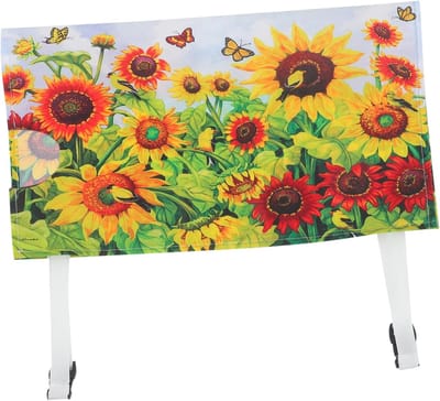 Brievenbushoes Bloemen - Postbus Decoratie - Tuin Aankleden - Duurzaam Polyester - 53x46cm - Gemengde Kleuren