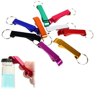 Dailygoods- Bierflesopener 50-delig - Sleutelhanger - Aluminiumlegering - Duurzaam - Slijtvast - Eenvoudig in gebruik