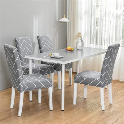Stretch stoelhoezen voor eetkamer Elastische stoelhoezen voor kantoor, hotel, banket, bruiloft, universele maat 1 /2 /4 /6 stuks 4pieces