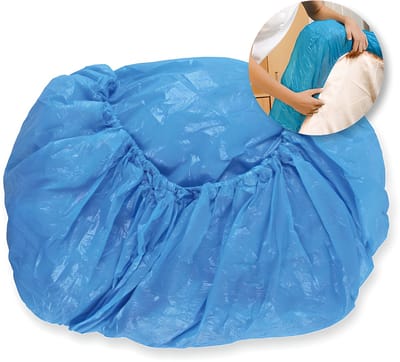 2WINS waterdichte matras overtrek beschermer matrashoes matrasovertrek waterdicht wegwerp 90 x 210 blauw - 10 stuks