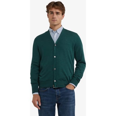 McGregor Fine Merino Classic Cardigan Winter Sage Größe: S | Cardigans Outlet | Herren | Grün