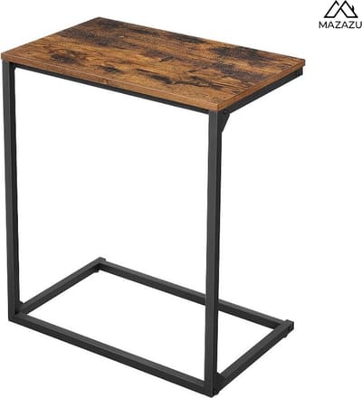 MIRA Home Bijzettafel - Kleine salontafel - Vintage - Spaanplaat - 55x35x66