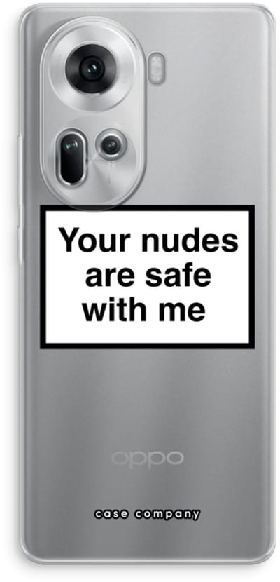 Case Company® - Hoesje geschikt voor Oppo Reno 11 hoesje - Safe with me - Soft Cover Telefoonhoesje - Bescherming aan alle Kanten en Schermrand