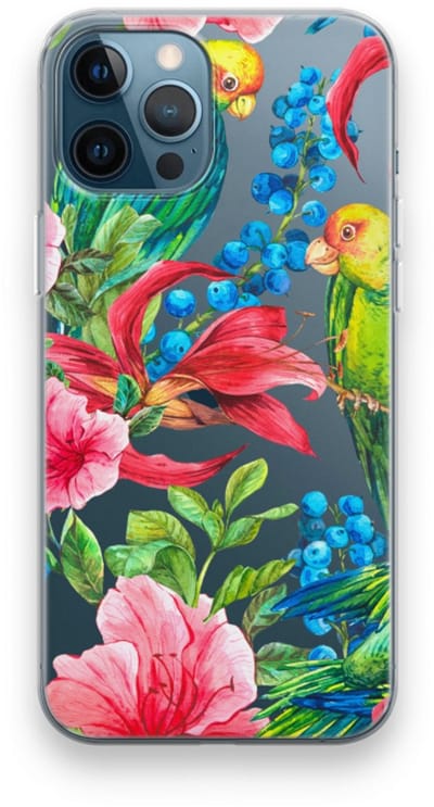 Case Company® - Hoesje geschikt voor iPhone 12 Pro hoesje - Papegaaien - Soft Cover Telefoonhoesje - Bescherming aan alle Kanten en Schermrand