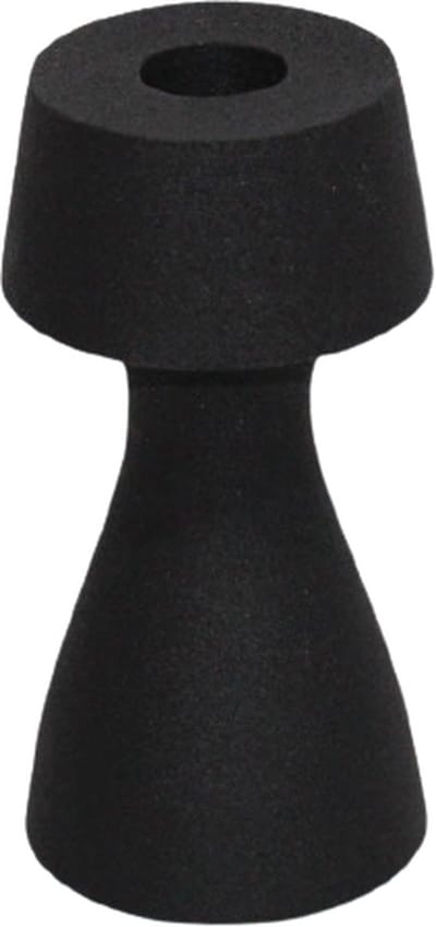 Kandelaar - Branded by - kandelaar Marle zwart - 12 cm hoog