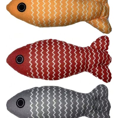 1 stuks Katten Speelgoed Kattenkruid Vis Huisdier Kauwspeeltjes voor Katten Grappig Interactief Zacht Simulatie Vis Kitten Training Speelspeeltje Kat Benodigdheden Ransom 3pc