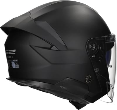 LS2 OF618 Verso II Solid Mat Zwart Jethelm - Helm