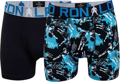 CR7 Lange short - 2 Pack 533 Black - maat 104/110/116 (104-116) - Jongens Kinderen - Katoen/elastaan- 8400-51-533-104-116
