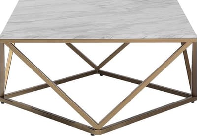 MALIBU - Salontafel - Beige/Goud - MDF