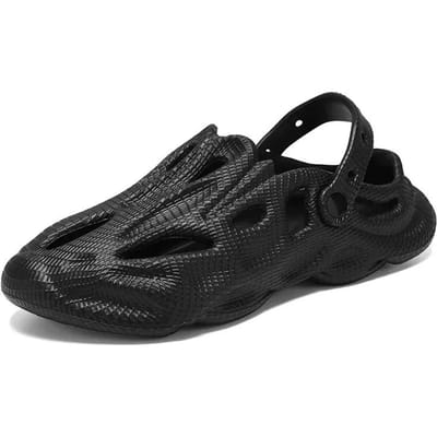 Zomer Heren Dames Slippers Comfortabele Outdoor Sandalen Klompen Strand Slippers Teenslippers Binnen Huis Slides Badkamerschoenen voor Mannen 36 zwart