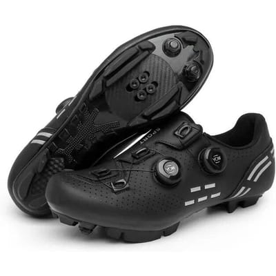 Fietssneaker MTB Heren Sport Dirt Bike Schoenen SPD Pedaal Mountainbike Schoenen Speed Racing Man Flat Off Road Fietsschoenen 43 zwart