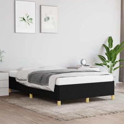 vidaXL - Bedframe - zonder - matras - 120x200 - cm - stof - zwart