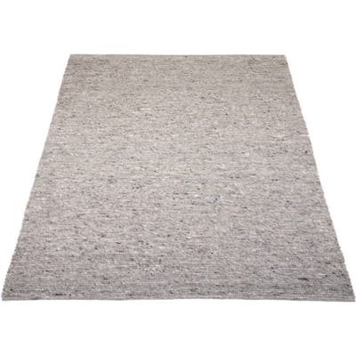 Vloerkleed Scott Donker Beige 160 x 230 cm - Wol Platgeweven Vloerkleed – Japandi / Tijdloos Modern Design