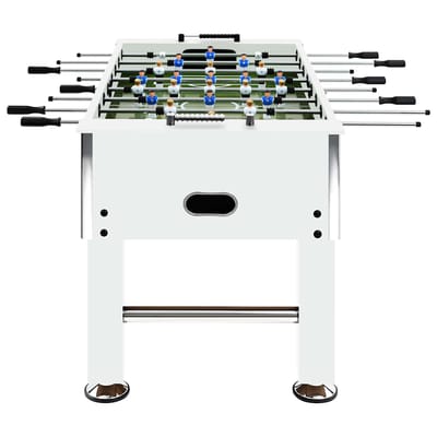 vidaXL Voetbaltafel 60 kg 140x74.5x87.5 cm staal wit