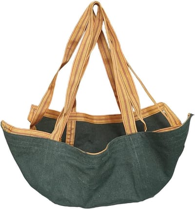 Nylon Hijsnet - Vrachtnet - Zware Lasten Tillen - Versterkte Handgrepen - 100x100cm - Zwart