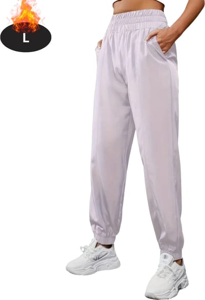 Livano Trainingsbroek Dames - Sportbroek - Trainingsbroek Lang - Trainingspak - Sportkleding - Lichtpaars - L