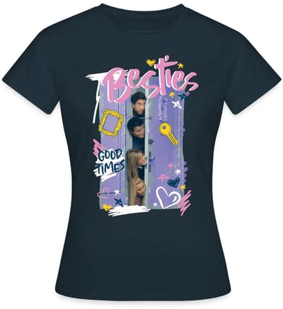 Friends Beste Vrienden Deur T-Shirt Dames