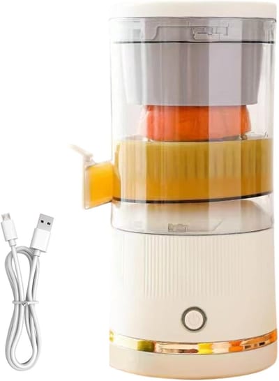 Automatische sapcentrifuge - Elektrische citruspers - Snel sap maken - Automatische scheiding pulp - 23.7 x 11.5 cm - Wit