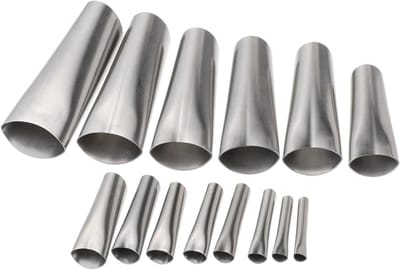 Kitspuit Mondstukken - Kit Afwerkset - Kit Aanbrengen - 14 Delige Set - 8x3.5x2.5cm - Zilver