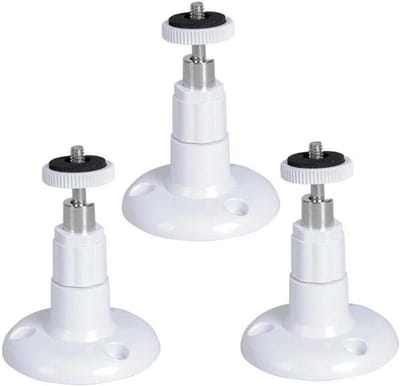 Camera Muurbeugel - Camera Houder - Beveiliging Huis - 360 Graden Verstelbaar - 13x10x2 cm - Wit