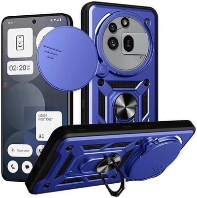 Hoesje geschikt voor Nothing Phone (3a) Pro - Techsuit Camshield Back Cover - Blauw