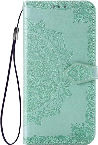 Geschikt voor Samsung Galaxy S20 FE Bookcase - Groen - Bloemen - Portemonnee Hoesje