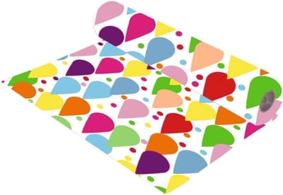 Papier Rol - Decoratief Papier - Cadeaus Inpakken - Met Ballonnen Print - 62 CM Breed - Meerdere Kleuren