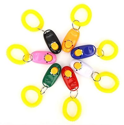 Kleurige Hondentraining Clicker Set - 7-delige Set voor Effectieve Training van Honden en Katten