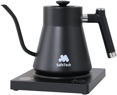 SafeTech - Waterkoker met temperatuurregeling - Gooseneck - Warmhoud functie - 1L