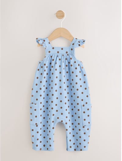 Next - Meisjes - Jersey babyrompertje met lange pijpen - Blauw