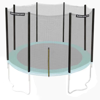 Universeel Veiligheidsnet Trampoline Vervanging - Geschikt voor Ø 180 t/m 430 cm - UV-Bestendig Net met Rits