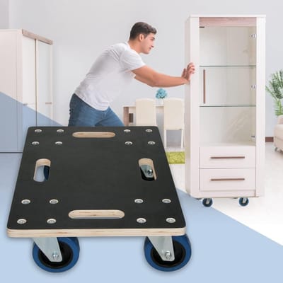 Stevige Transportroller voor Meubels en Platen tot 800 kg - 35x50 cm Schurvrije Wielen