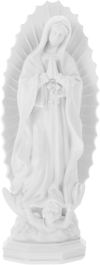 Feng Shui Beeld van Onze Lieve Vrouw van Guadalupe voor Catholieke Sacramenten en Zwangerschap - Houten Miniatuur van Maria en Jezus uit Mexico
