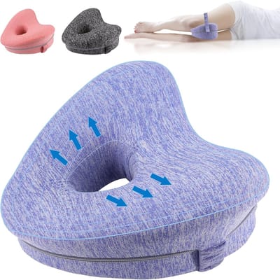Kniekussen voor in Bed - Beenkussen Zijslaper - Verhoging Rugslaper - Orthopedisch