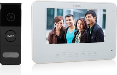 Byron DIC-25312 Bekabelde Video Deurintercom set - smalle buitenpost - groot scherm