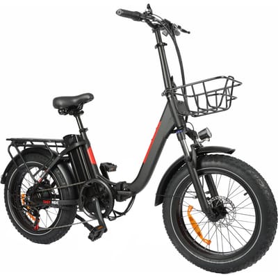 BAOLUJIE DZ2030 Opvouwbare Elektrische Fiets, 48V 16Ah Verwijderbare Batterij, Richtingaanwijzers zwart
