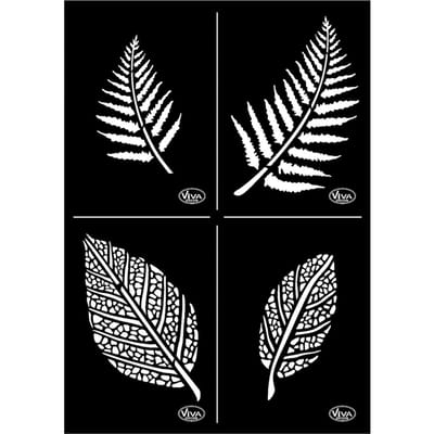 Flexibel Sjabloon - Bladeren Sjabloon - DIY Sjablonen - A4 Formaat Sjabloon - Hobby Sjablonen - Creatief Werk Sjabloon - Decoratief Sjabloon - Bladeren Voor Knutselen - 210x297mm / 1 Stuk