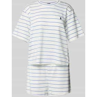 Pyjama met logostitching en elastische band met logo