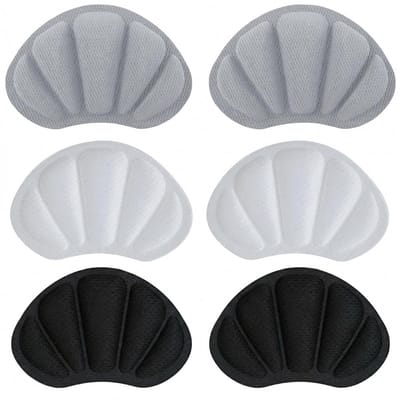 3 paar hielbeschermers schoeninlegzolen, zelfklevende hielpads voor schoenen, comfortabele hielbescherming, antislip hielkussens tegen wrijving, blaren (grijs)