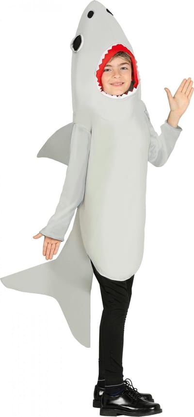 Fiestas Guirca Verkleedpak Haai Junior Polyester Grijs Mt 3-4