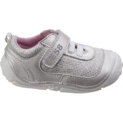 Hush Puppies Kinderen/meisjes Livvy Touch Fastening Leren Schoenen (Zilver)